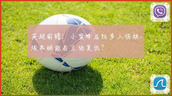 英超前瞻：小蜜蜂后防多人伤缺，埃弗顿能否主场复仇？